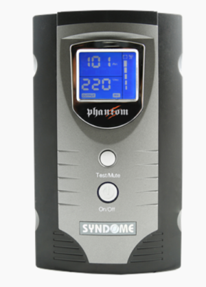 Syndome | เครื่องสำรองไฟฟ้าจ่ายไฟแบบ Pure Sinewave รุ่น PHANTOM-1200-Li (1200VA/720Watt)